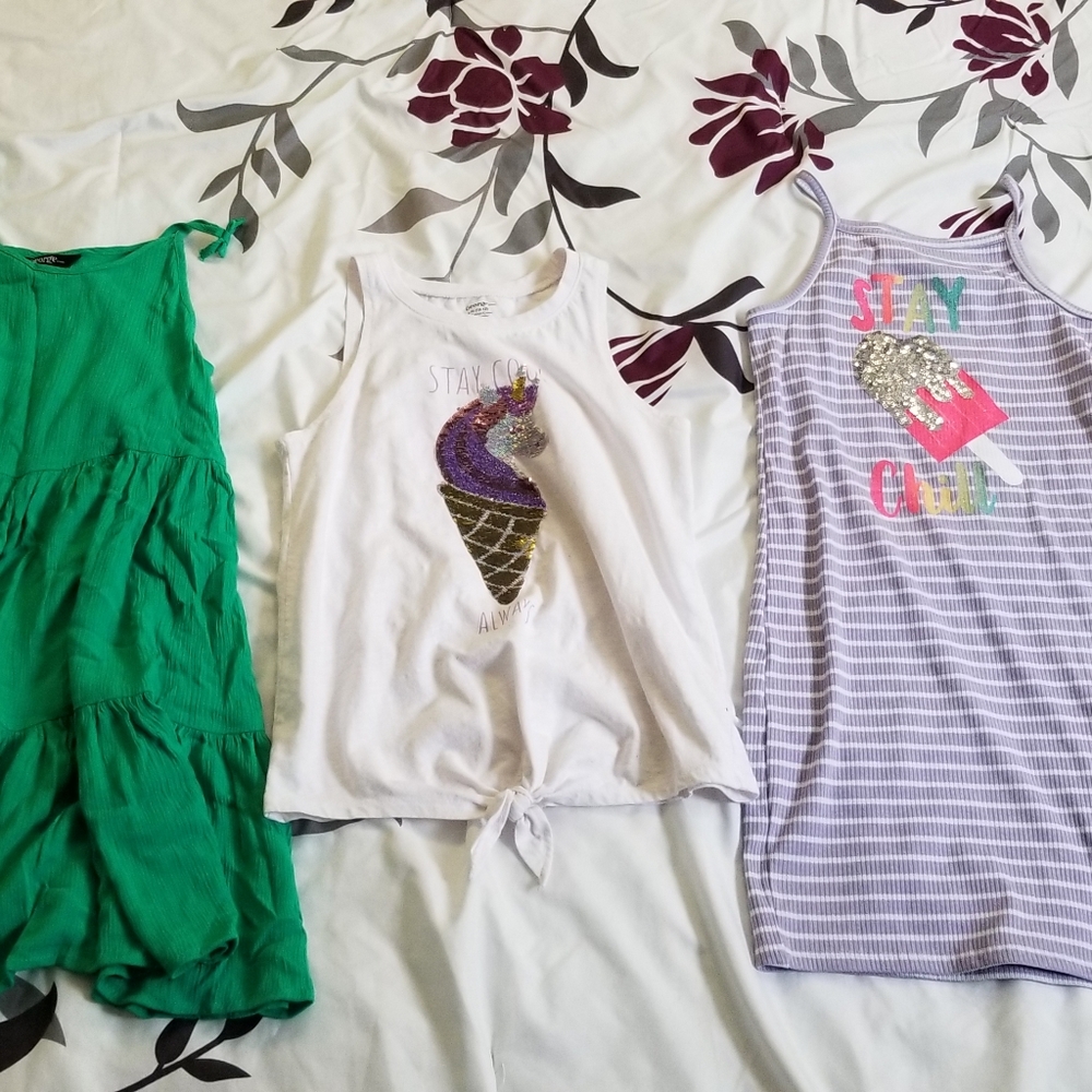 Lot of 3 Summer Dresses/tops for Girls